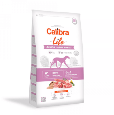 Calibra Dog Life Junior Large Breed Lamb - Kõrgekvaliteediline toit suurt tõugu kasvueas koertele