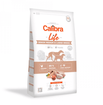 Calibra Dog Life Senior Medium & Large Chicken - Täissööt eakatele keskmist ning suurt kasvu koertele + 6 aastat