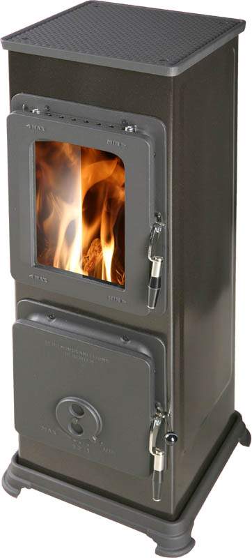 KAMIN SISSI BASIC MUST KLAASUKSEGA 4KW