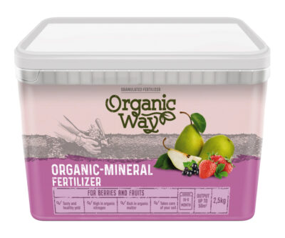 Organic Way granuleeritud mineraalväetis marja- ja viljapuudele