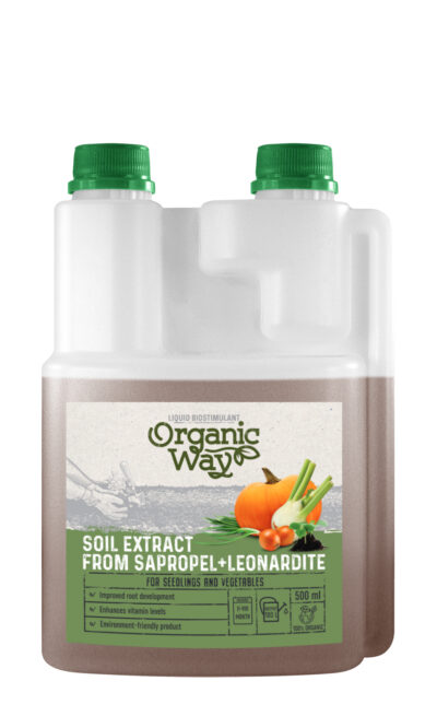 Organic Way Soil Extract From Sapropel + Leonardite - Vedel orgaaniline köögivilja biostimulaator + leonardiit 500ml