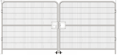 Terasest ajutine piirdeaed ROUNDGATE 4